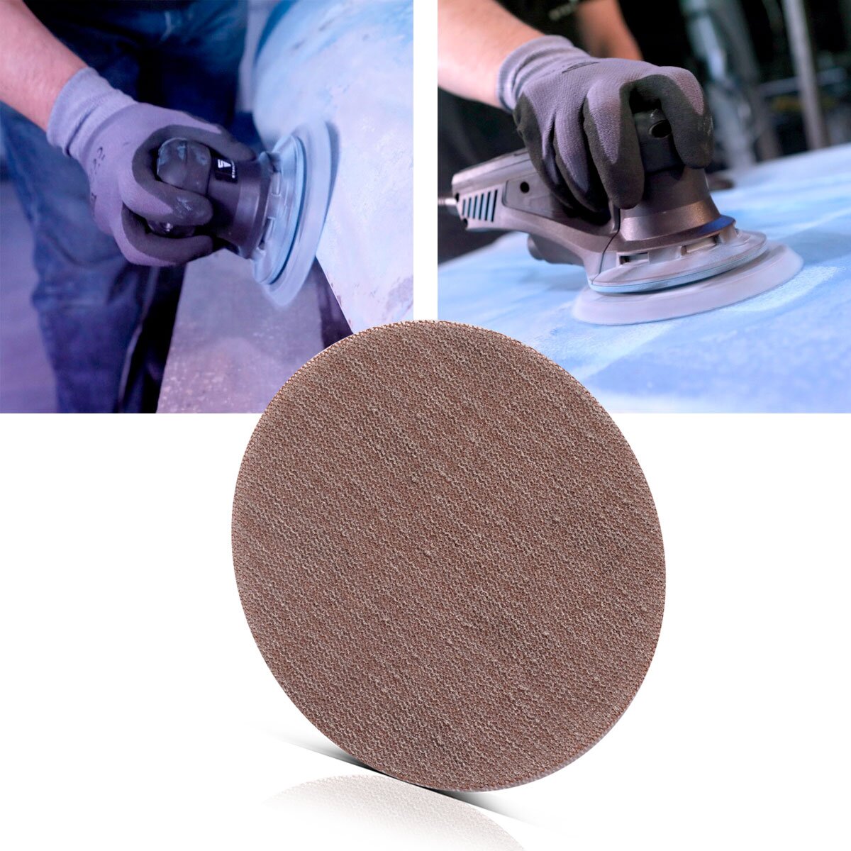 STAHLWERK Lot de 14 disques abrasifs à grille Velcro P60 | P80 | P100 | P120 | P180 | P240 | Grain P320 avec patins de ponçage professionnels Ø 150 mm | Grille de broyage | Abrasifs | Accessoires pour ponceuses