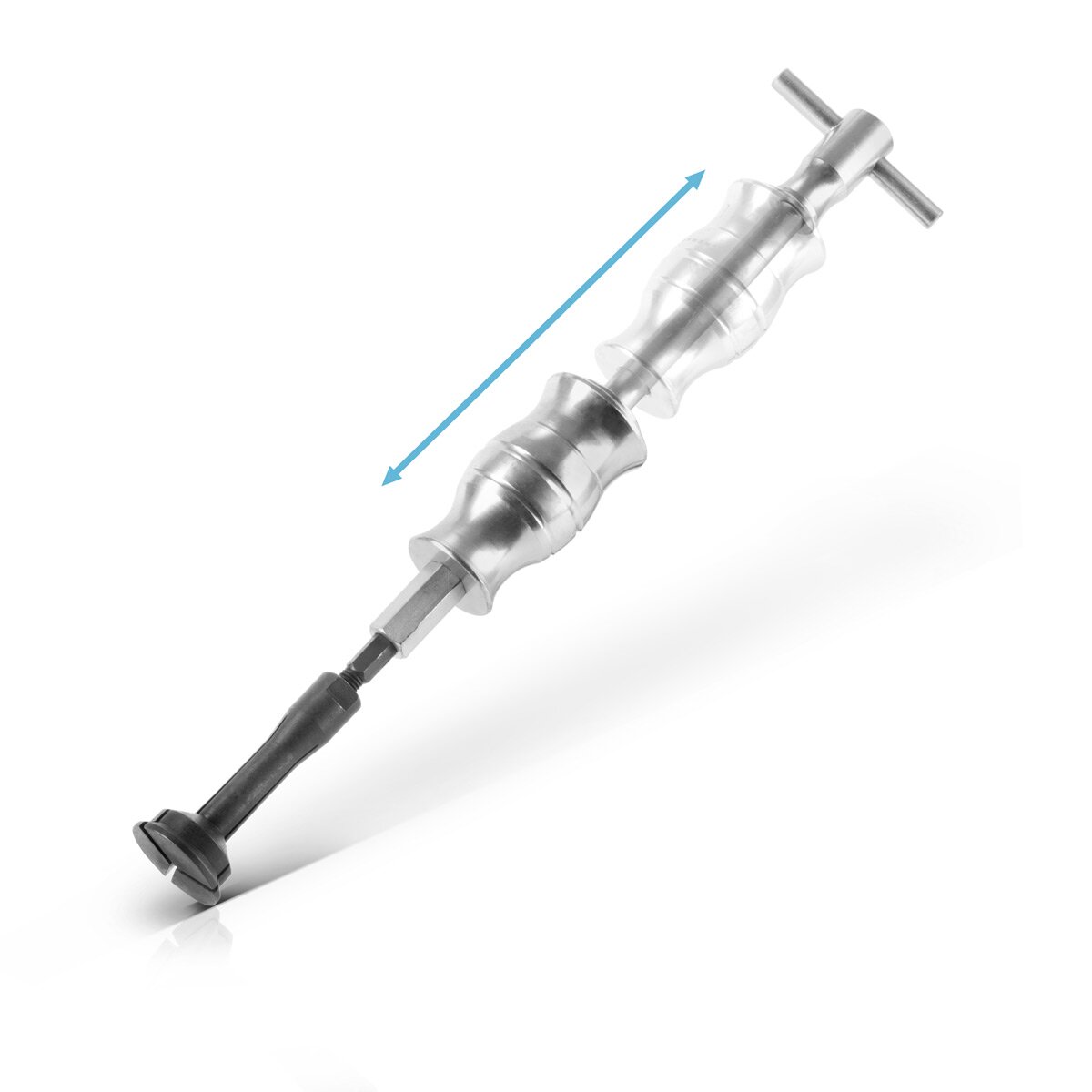 Juego de extractores de rodamientos inferiores de agujero ciego STAHLWERK con martillo deslizante, 3 adaptadores y 10 extractores de rodamientos. Herramienta especial de 16 piezas para quitar rodamientos inferiores.