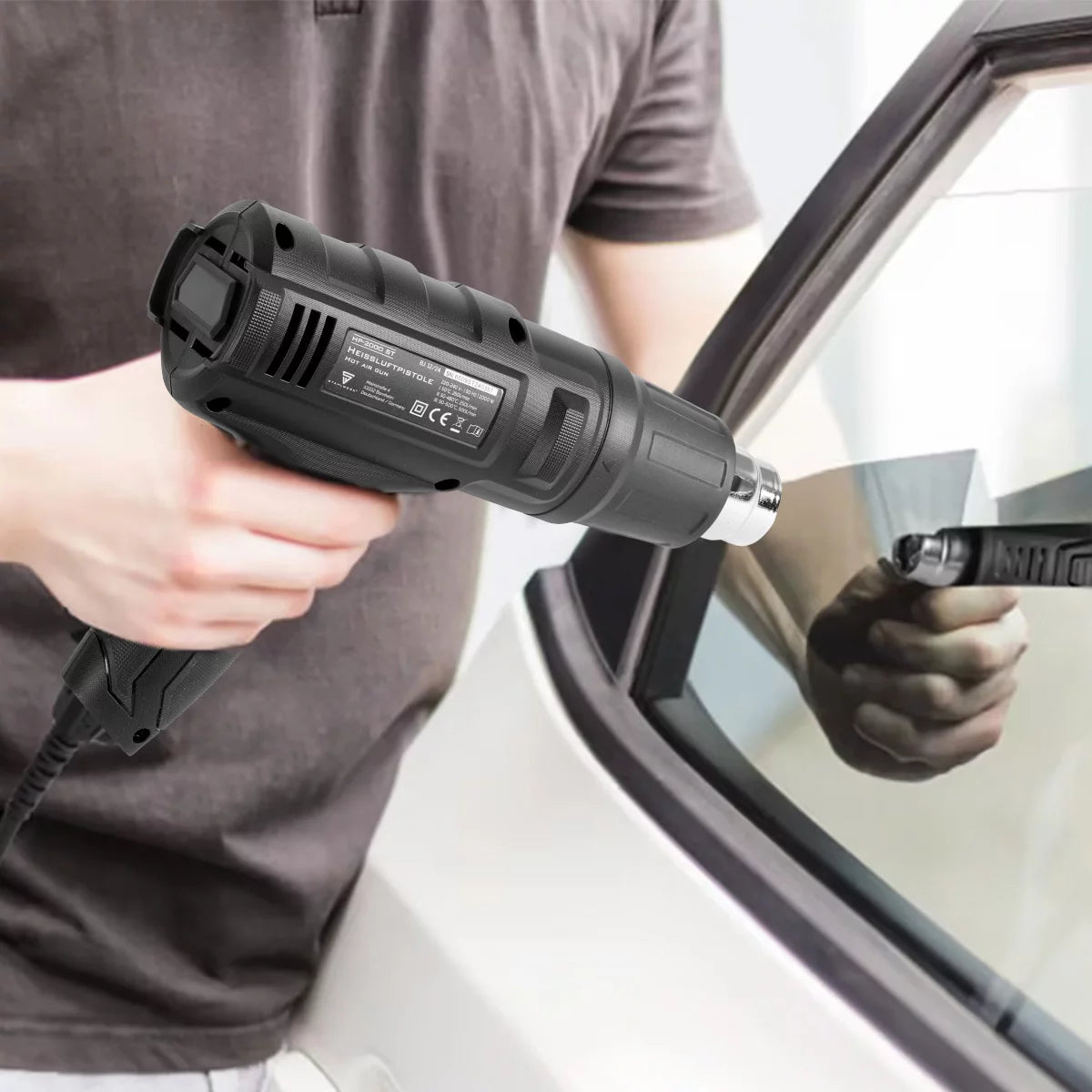 STAHLWERK HP-2000 ST 2.000 Watt starke Heissluftpistole und Heissluftfön bis 600 Grad Heissluftgebläse zum Entlacken, Schweissen, Schrumpfen oder Fügen von Kunststoffen