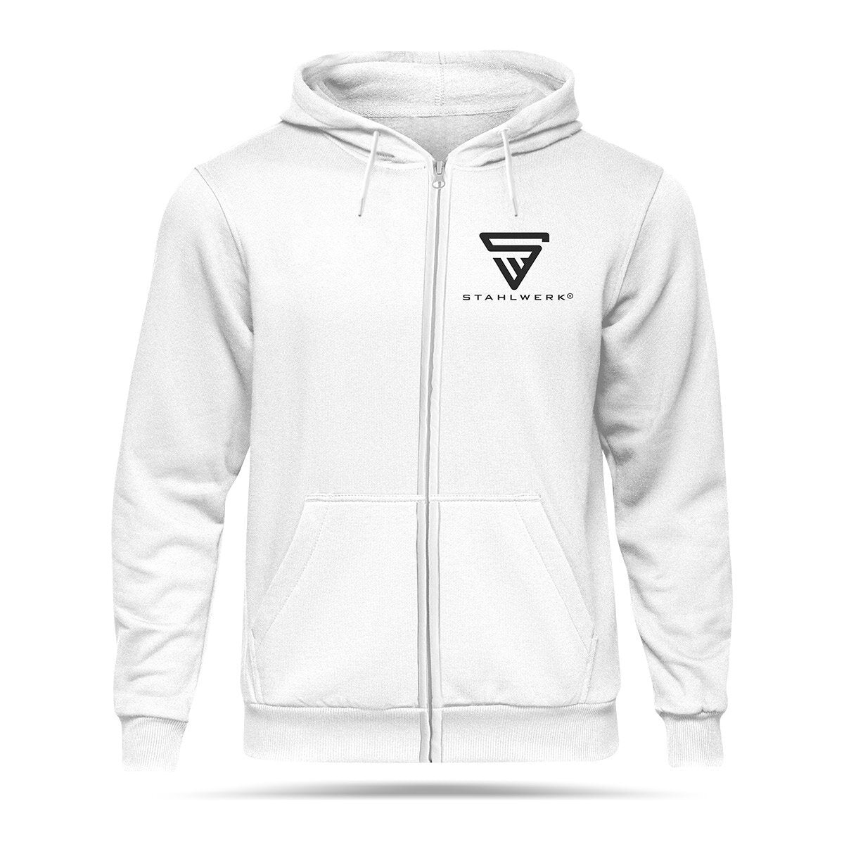 STAHLWERK Jogging Suit White Size L Tracksuit | joggers | Tracksuit | Sports suit | Sweatsuit | Fitness suit with hoodie and sweatpants