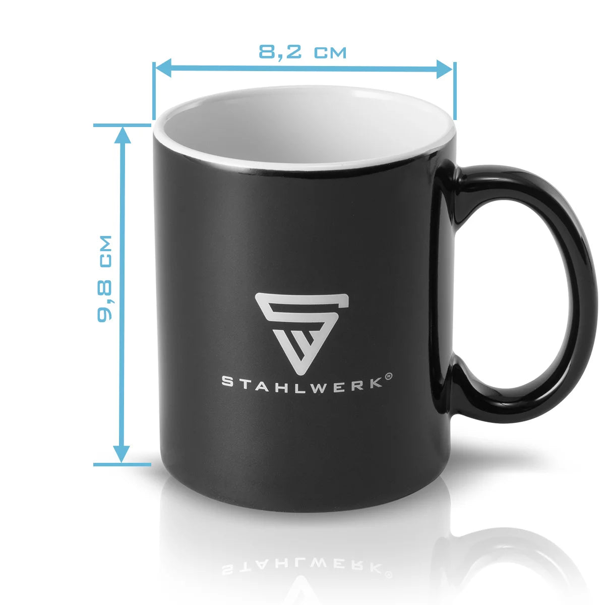 Taza STAHLWERK taza de café grande 350 ml | Taza de cerámica | Taza de café, apta para microondas y lavavajillas.