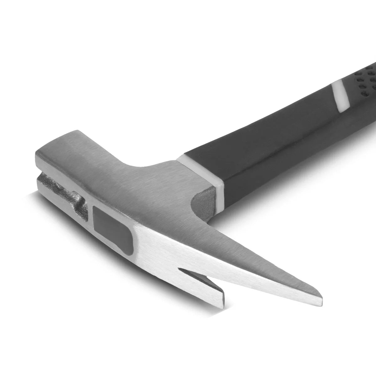 STAHLWERK Latthammer aus geschmiedetem Carbon-Stahl | robuster Klauenhammer mit rutschsicherem Fiberglas-Griff | Zimmermannshammer | Dachdeckerhammer | Fiberglas-Hammer