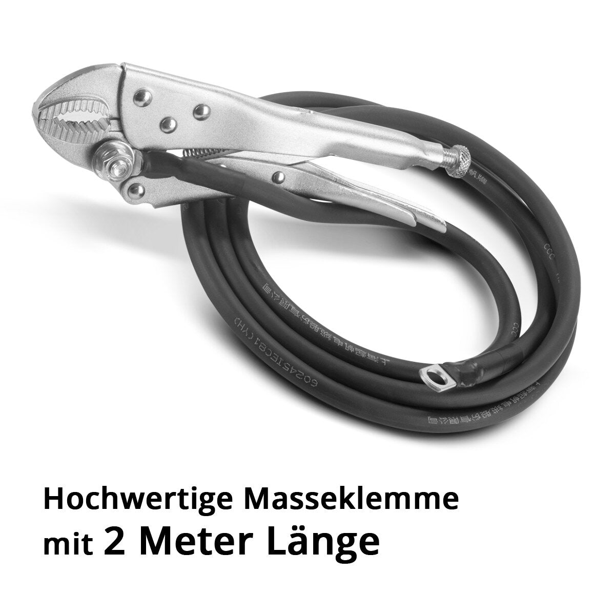 Câble de terre STAHLWERK | Pince de terre 2 m pour détecteur de bosses | Débosseleur | Soudeur par points | Outil de débosselage Smart Repair | Accessoires pour observateurs
