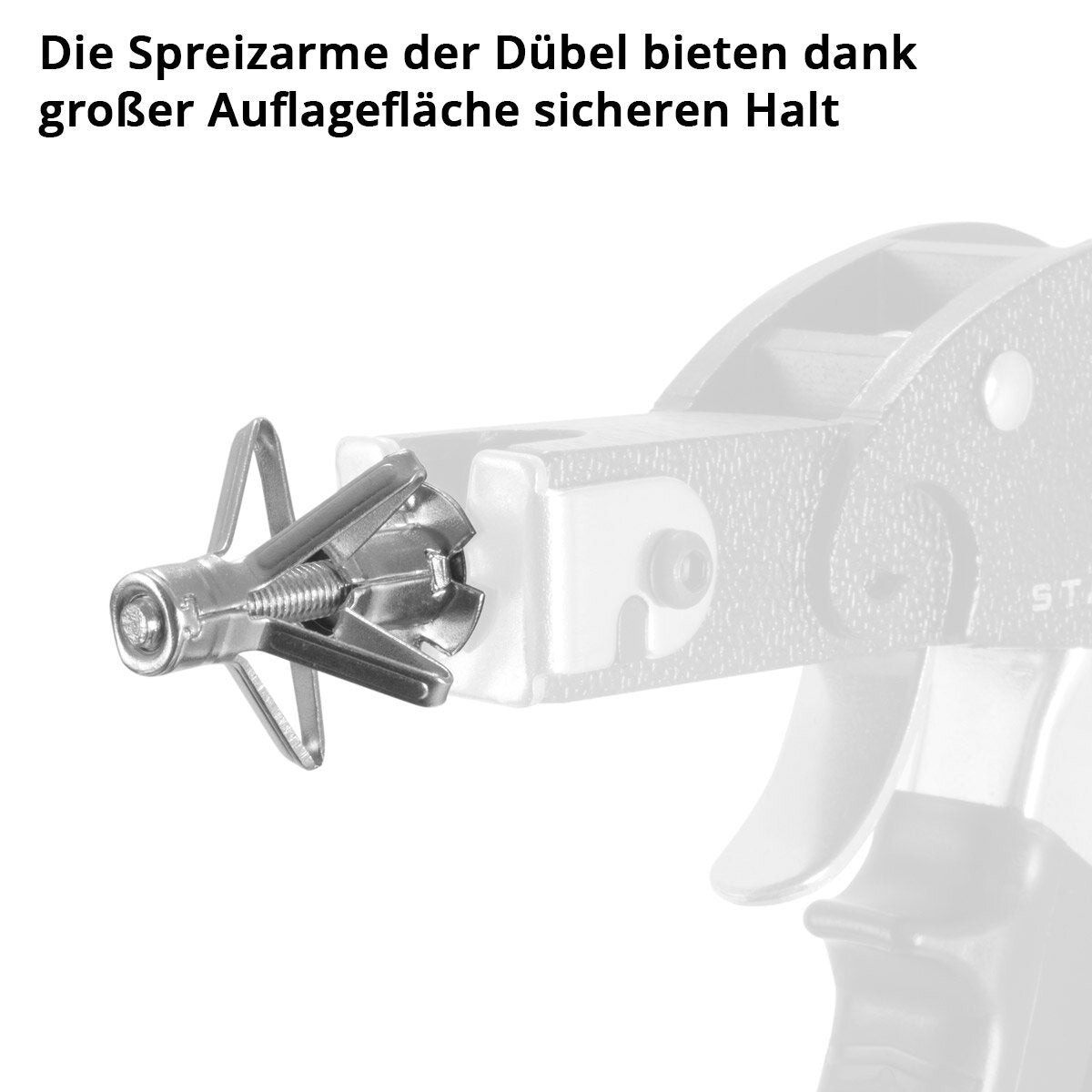 STAHLWERK Metall-Hohlraumdübel 141-teiliges Set M4 x 32 | M4 x 38 | M4 x 46 | M5 x 37 | M5 x 52 | M5 x 65 | M6 x 37 | M6 x 52 | M6 x 65 Metalldübel mit vormontierten Schrauben für Trockenbau-Arbeiten