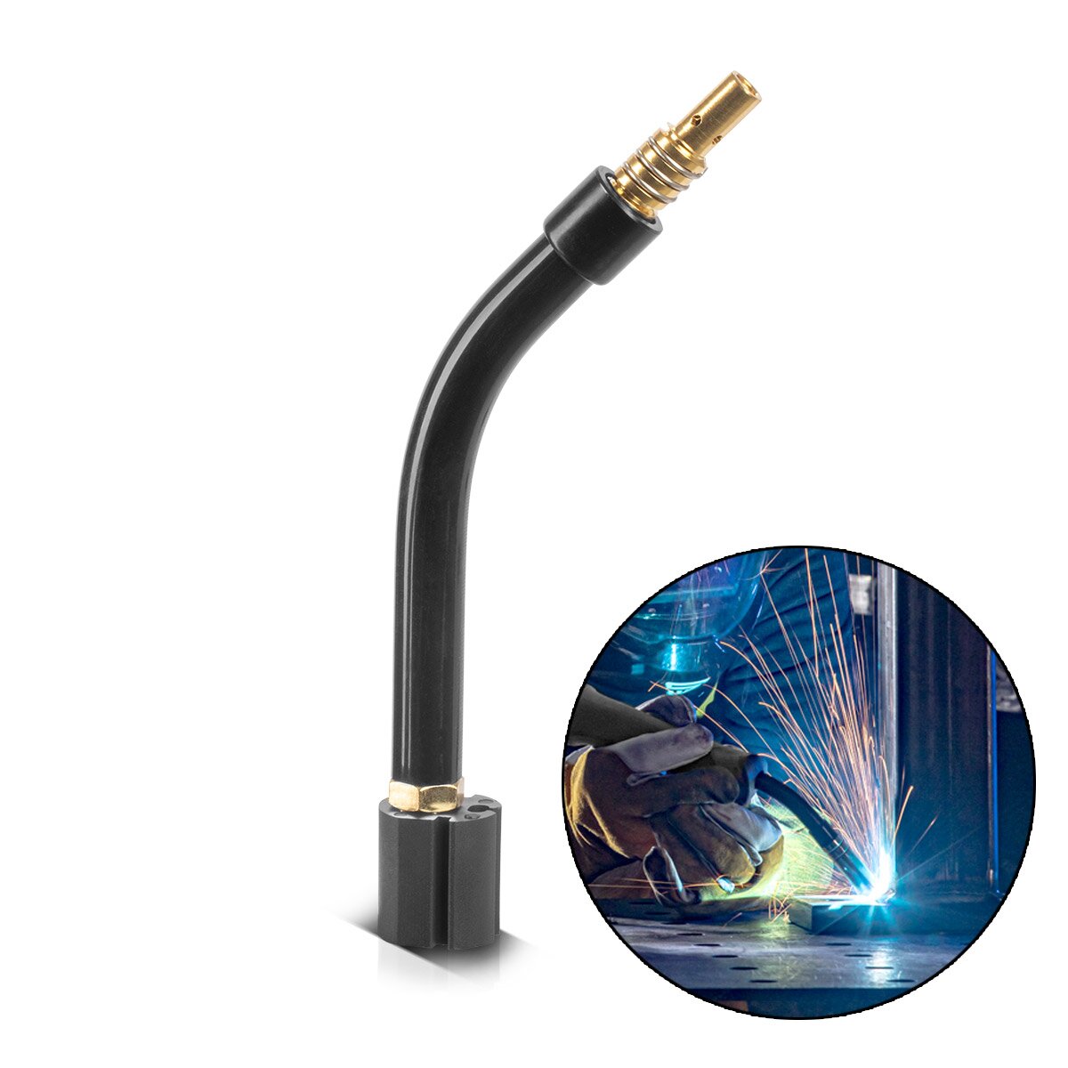 STAHLWERK MIG MAG torch neck AK15 | MB15 for MIG MAG welding torches | Hose package | Burner
