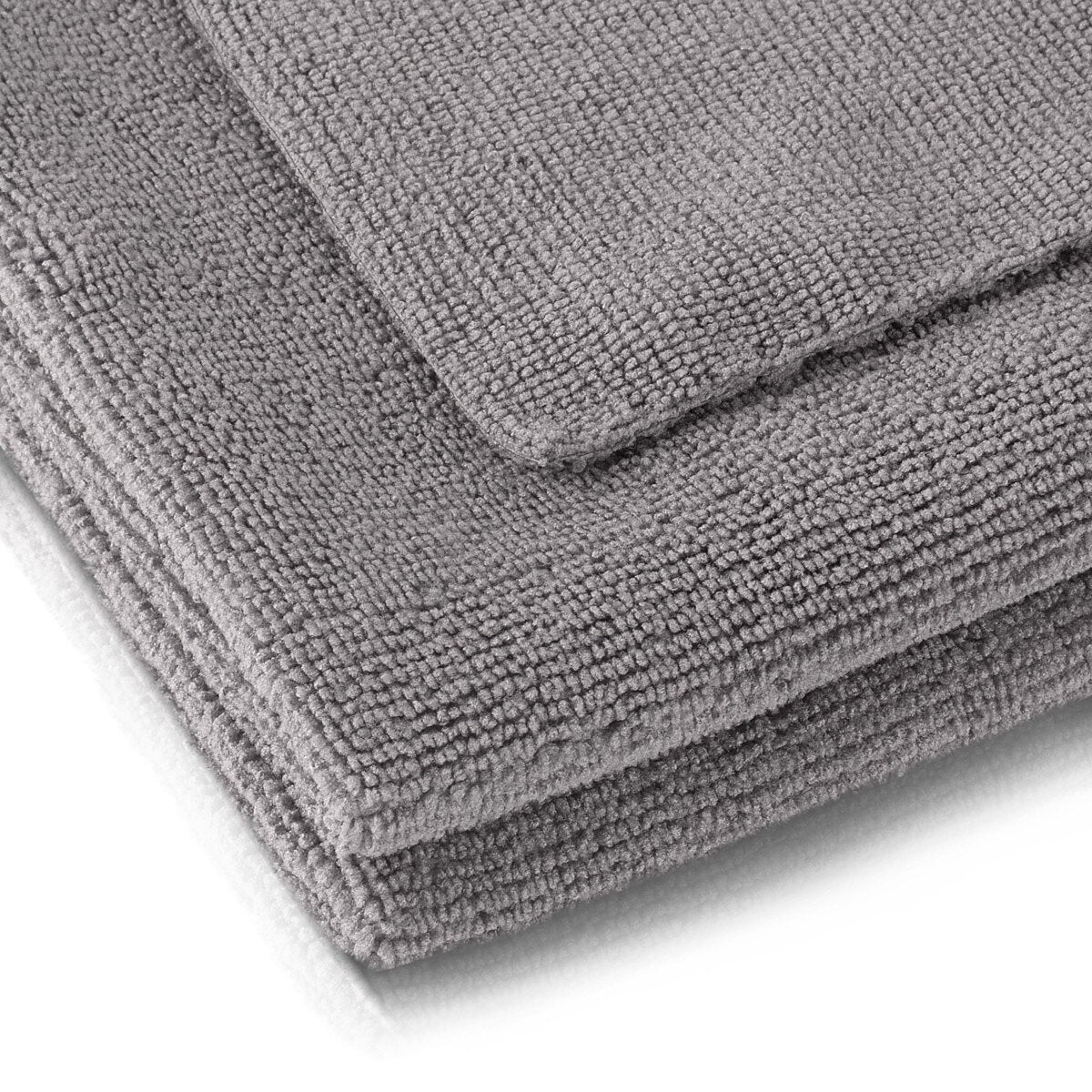 STAHLWERK set di 10 asciugamani in microfibra 40 x 40 cm 300 g/m² asciugamani asciutti | Panno per la pulizia | Panno per lucidare | panno per la pulizia | Panno per la cura | Panno in microfibra | grigio scuro
