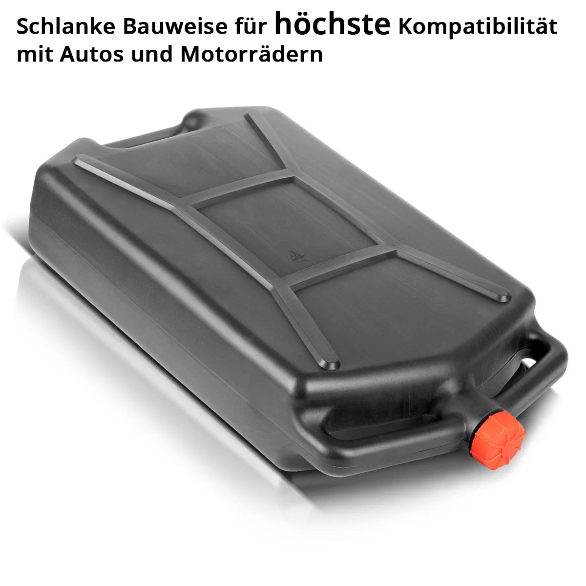 Tanica cambio olio STAHLWERK 10 L | Robusto vassoio raccogli olio | Mobile e flessibile da usare | Coppa dell'olio con ausilio di raccolta | Funzione 2 in 1: tanica per olio e carburante per auto, moto e officine