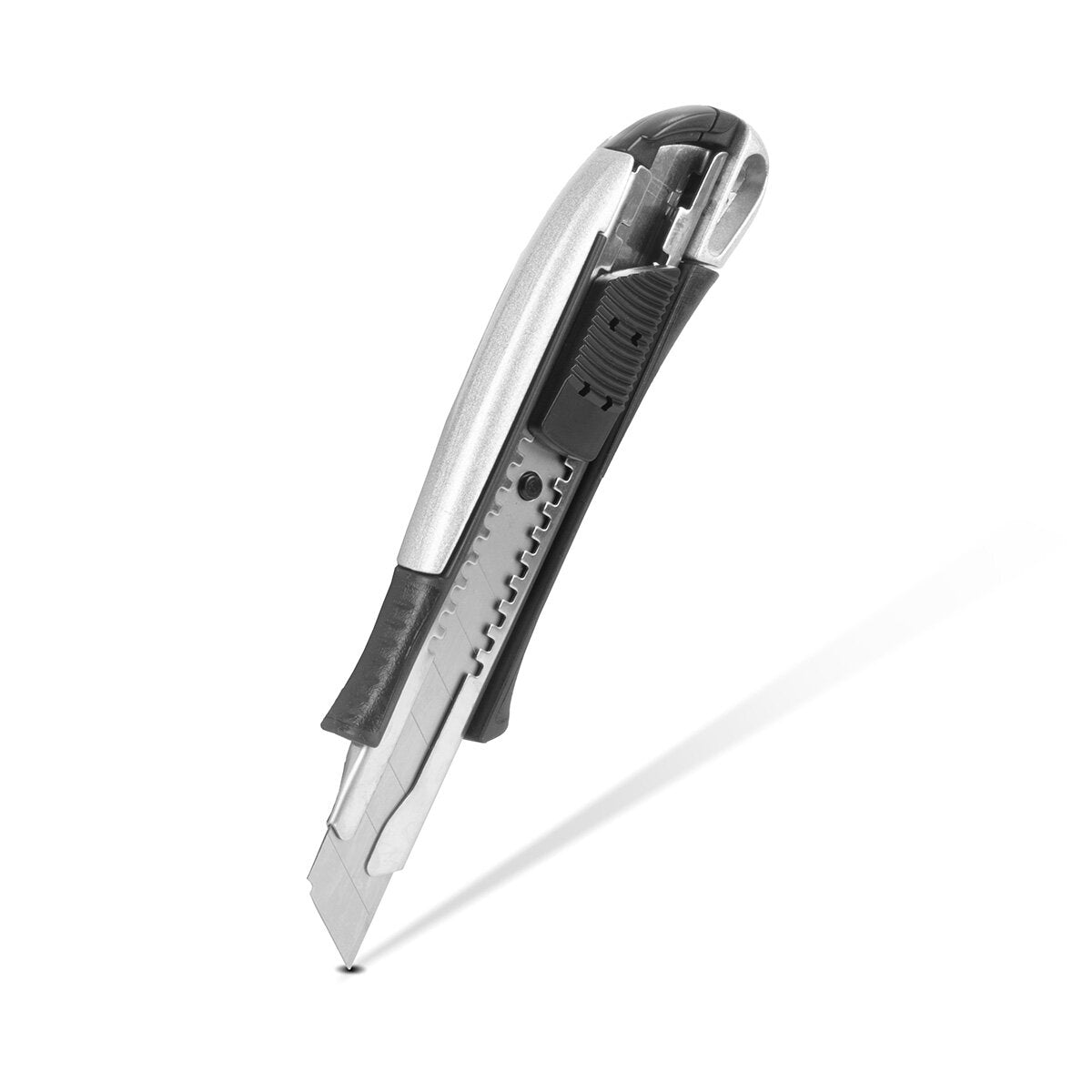 STAHLWERK Premium-Cuttermesser PCM-181 ST 5er Set mit 18 mm Abbrechklingen Profi Cutter | Teppichmesser | Sicherheitsmesser | Paketmesser | Kartonmesser