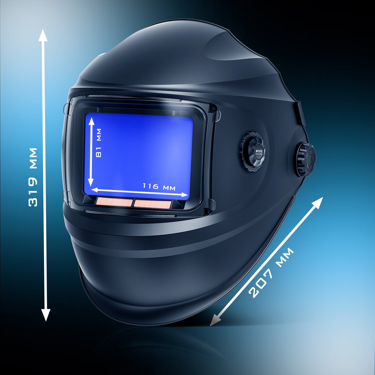 STAHLWERK Automatik-Schweißhelm BOOSTER 3-in-1 Schweißerhelm | Schweißermaske mit True-Colour-Echtfarbwiedergabe, Jobspeicher, automatischer Abdunkelung DIN 4 bis DIN 13 und Optischer Klasse 1/1/1/2