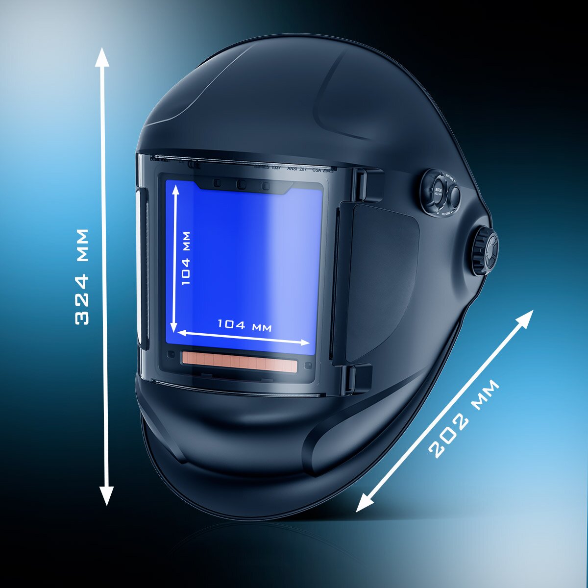 STAHLWERK Automatik-Schweißhelm TITAN 3-in-1 Schweißerhelm | Schweißermaske mit True-Colour-Echtfarbwiedergabe, Jobspeicher, automatischer Abdunkelung DIN 4 bis DIN 14 und Optischer Klasse 1/1/1/1