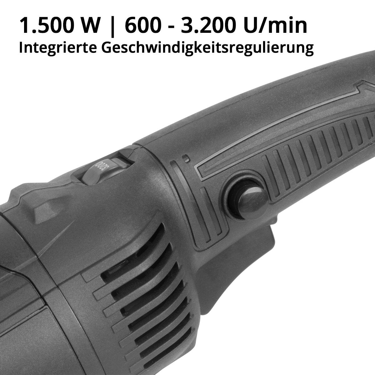STAHLWERK Satiniermaschine SM-1500 ST mit 1.500 W Leistung und 600 - 3.200 U/min für 125 mm Satinierwalzen Bürstenschleifer | Walzenschleifmaschine | Bürstenschleifgerät | Schleifroller