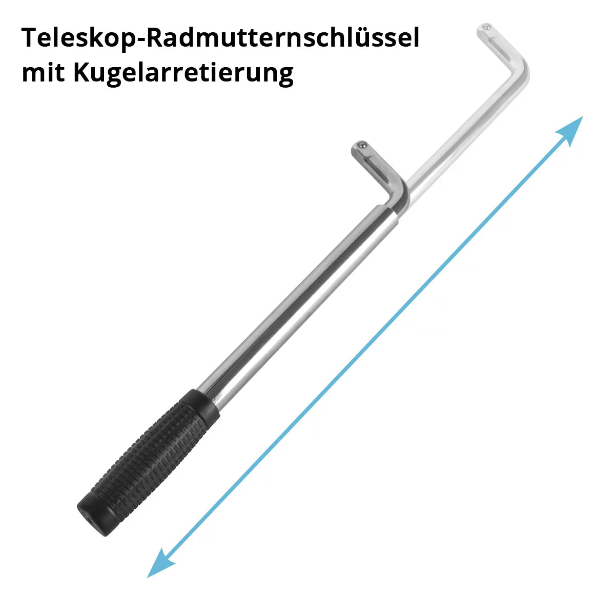 STAHLWERK SWH-2 ST Wagenheber | Scherenwagenheber | 2 Tonnen Hubkraft | Teleskop-Radmutterschlüssel mit Stecknuss 17, 19 mm | Transporttasche | Kompaktes Wagenheber-Set für Reifenwechsel & Werkstatt