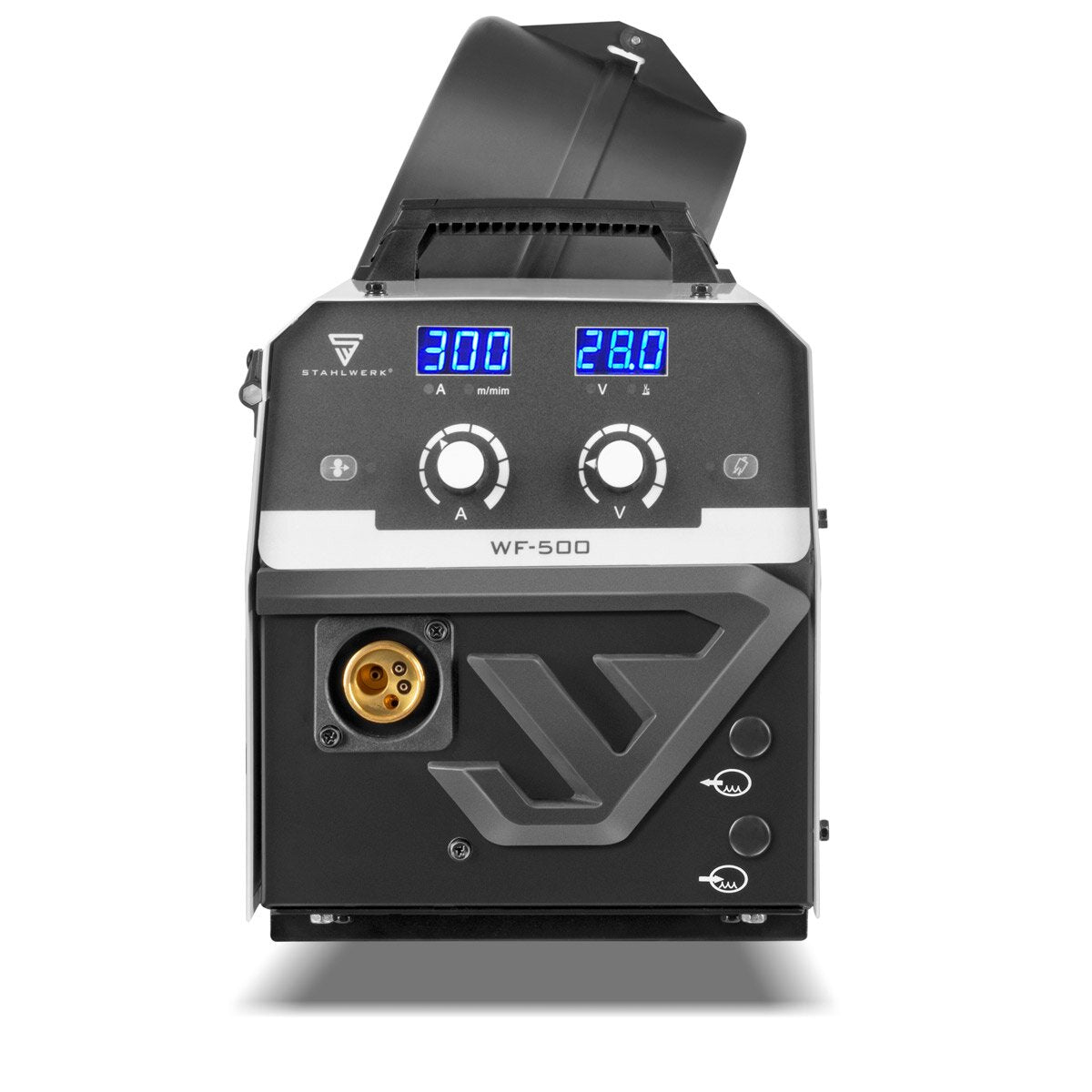 STAHLWERK Schweißgerät MIG MAG 300 Pro Vollsynergischer IGBT Inverter mit 300 A und Puls-Funktion 3-in-1 Kombi-Schweißanlage MIG MAG | MMA | Lift-TIG