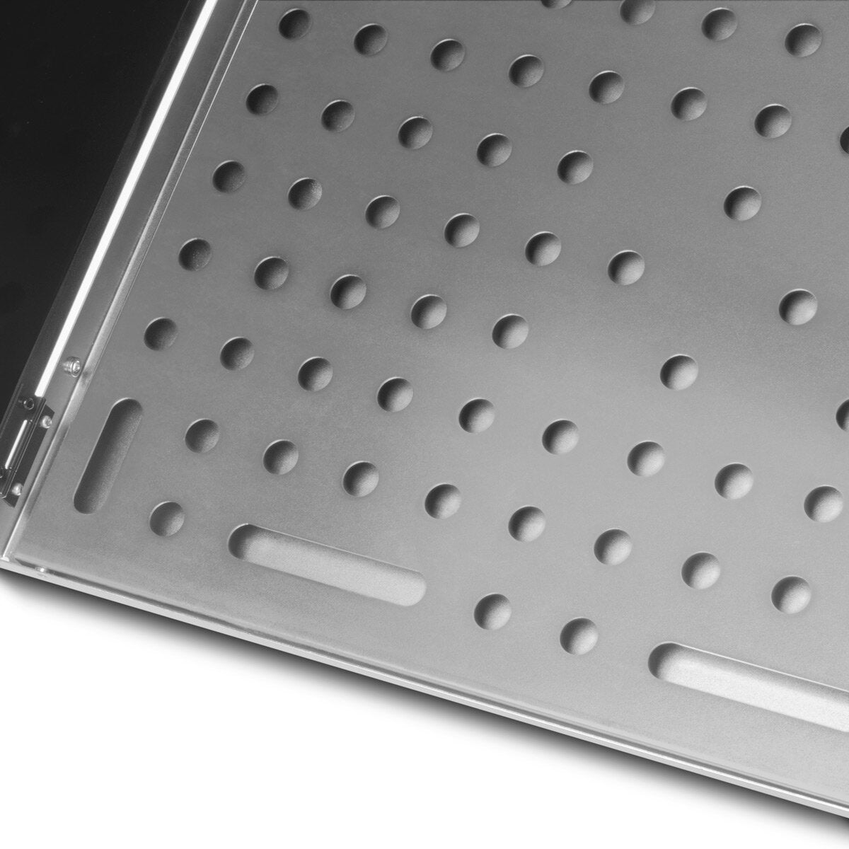 Accesorio para mesa de soldadura STAHLWERK SA-500 ST Cabina de soldadura móvil de 500 x 400 mm | Extensión de mesa de soldadura plegable para bancos de trabajo y mesas de montaje con placa perforada D16 para herramientas de sujeción