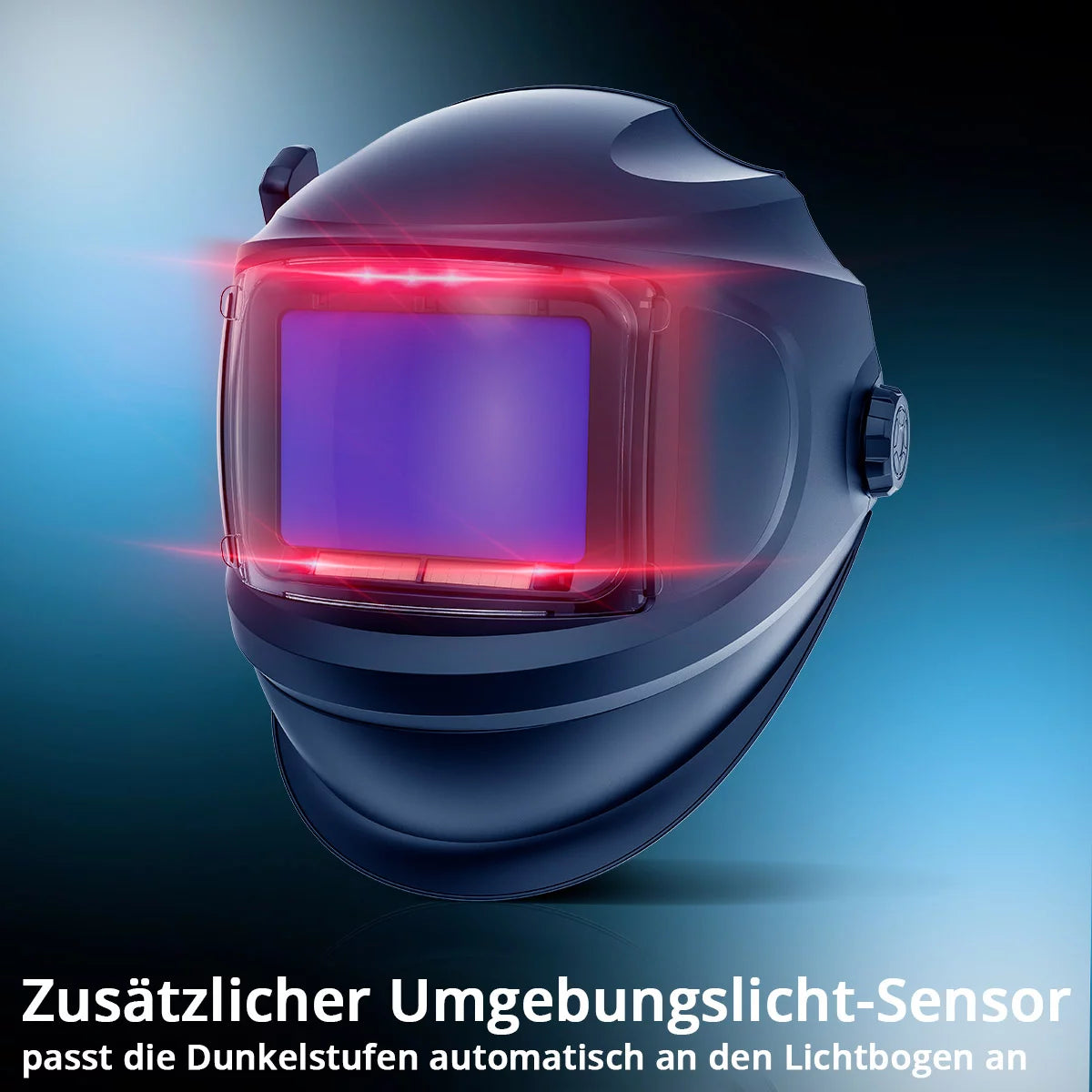 STAHLWERK 3-in-1 Automatik-Schweißhelm MASTER AIR | Schweißhelm mit Frischluftzufuhr | Bluetooth-Fernsteuerung | True-Colour-Farbwiedergabe | Abdunkelung DIN 4 bis DIN 14 | Optische Klasse 1/1/1/1