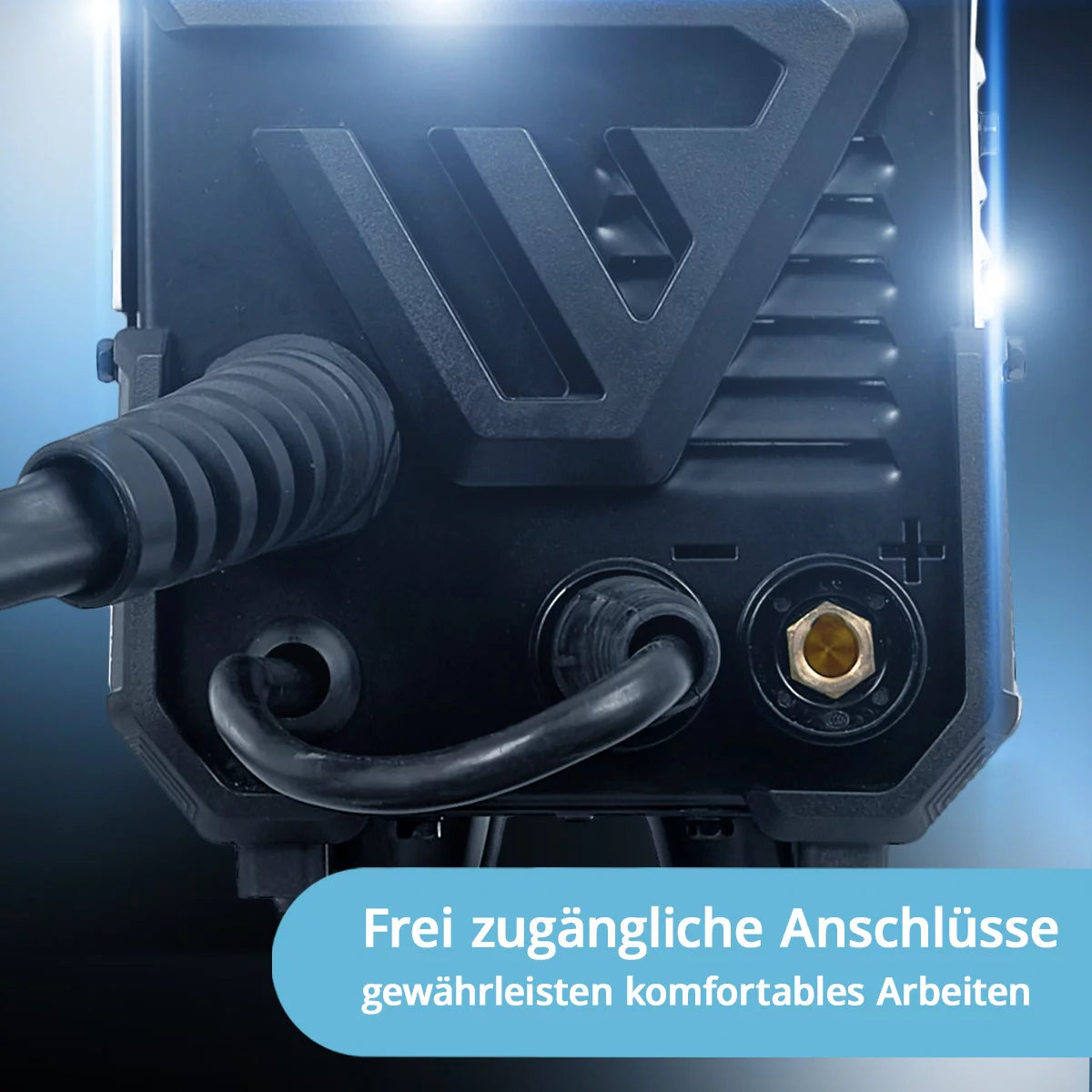 STAHLWERK MIG MAG 160 M Máquina de soldar totalmente equipada Dispositivo combinado 5 en 1 totalmente sinérgico con 160 amperios reales y 2 rollos de hilo conductor/con núcleo, MIG MAG, ARC MMA, Lift TIG