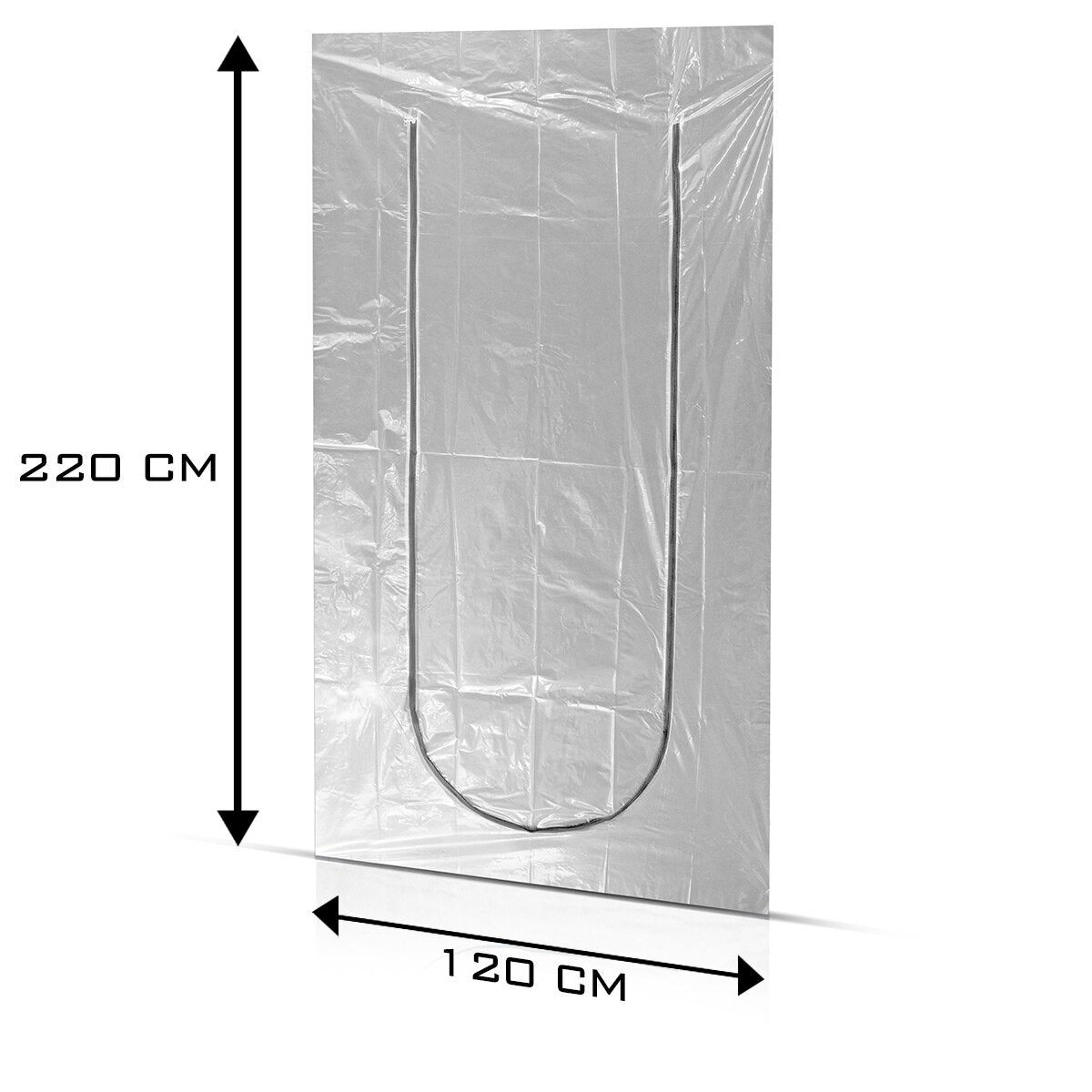 STAHLWERK dust protection door U-shape dust door / dirt trap / dust curtain with integrated zipper