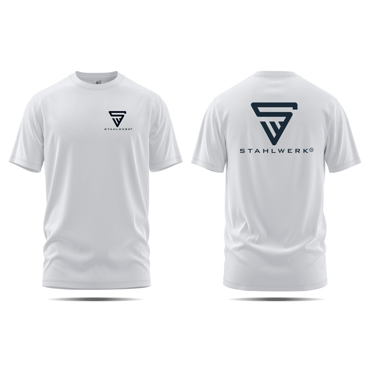 Camiseta STAHLWERK talla XXL camisa de manga corta con logo estampado confeccionada en 100% algodón