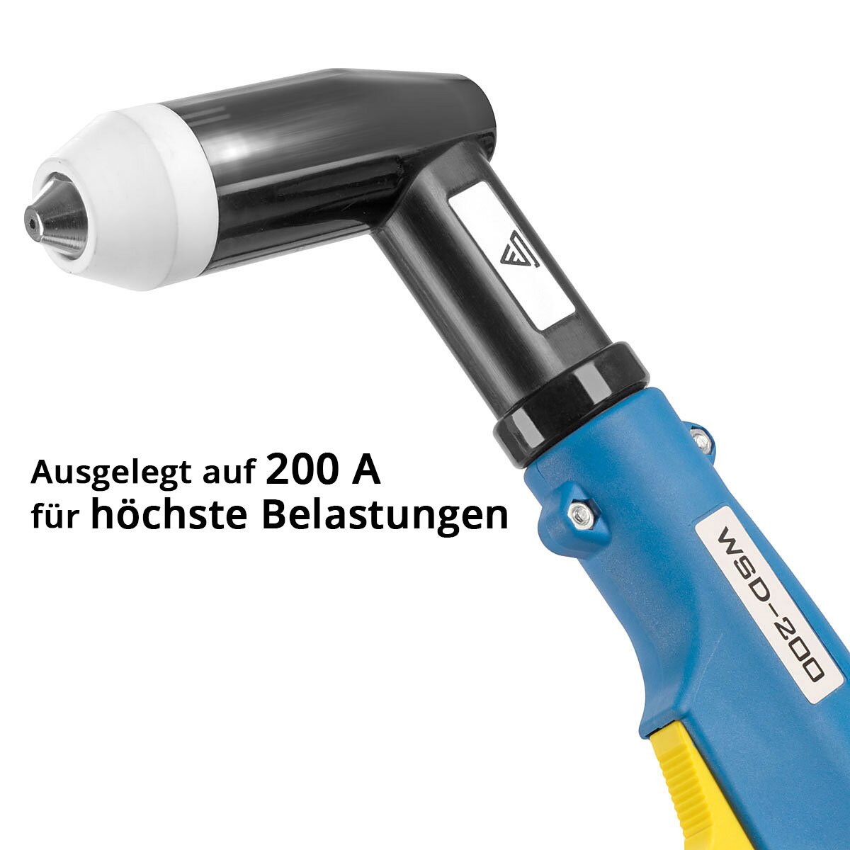 Torche de découpe plasma refroidie à l'eau STAHLWERK WSD-200 jusqu'à 200 A Torche de découpe CUT | Torche à plasma avec paquet de tuyaux de 5 m et entretoise séparée | Guide de rouleau de découpeur plasma