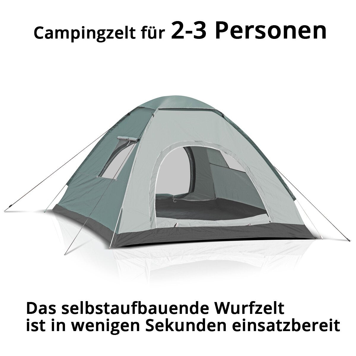 Tente de camping STAHLWERK Z-200 ST Tente pop-up à monter soi-même 200 x 200 cm | Tente pop-up | Tente igloo | tente pliante | Tente dôme | Tente de randonnée | Tente pour 2-3 personnes avec sac de transport