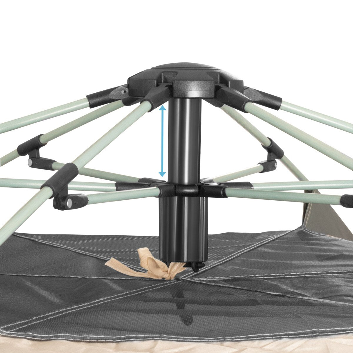 STAHLWERK camping tent Z-273 ST 273 x 273 cm self-assembly pop-up tent | Pop-up tent | Igloo tent | folding tent | Dome tent | Trekking tent | Tent for 3-4 people including transport bag