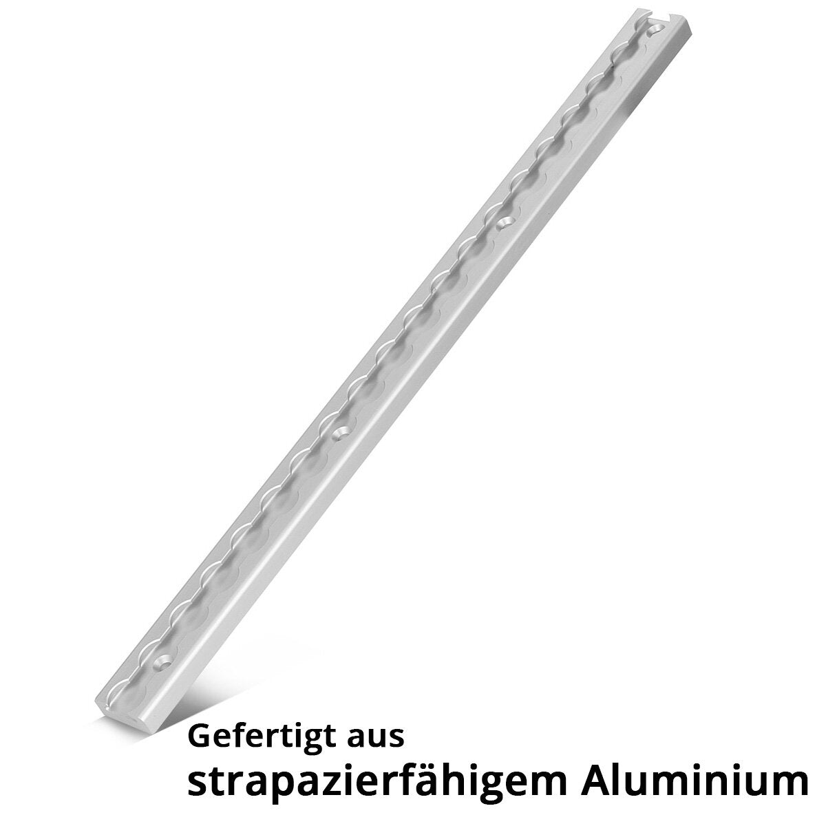 STAHLWERK Zurrschiene 50 cm Airlineschiene | Befestigungsschiene | Befestigungsleiste aus Aluminium mit integrierten Bohrlöchern zur Ladungssicherung beim Transport