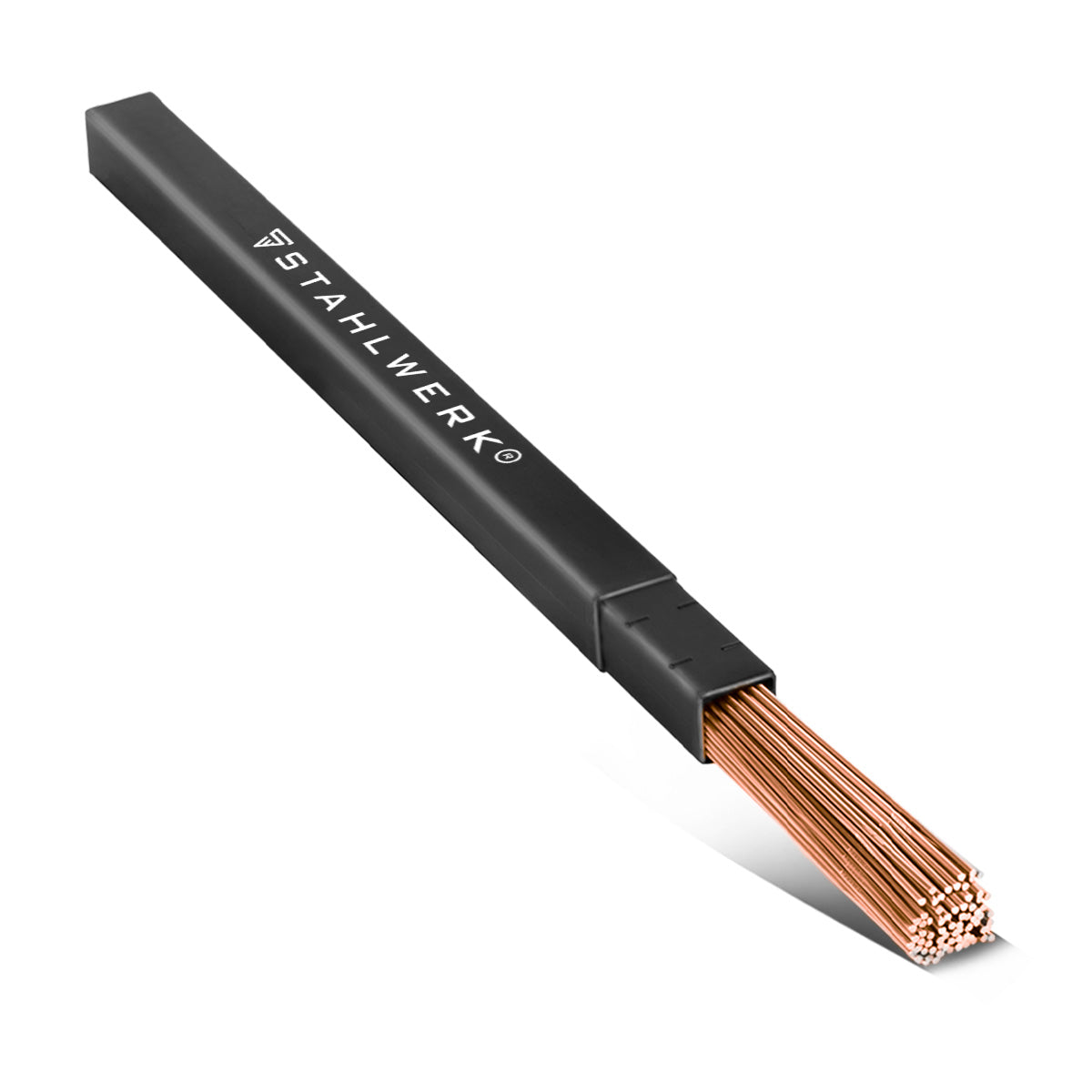 Varillas de soldadura STAHLWERK TIG ER70S-G3 acero / Ø 2,4 x 500 mm / 2 kg / incluida caja de almacenamiento