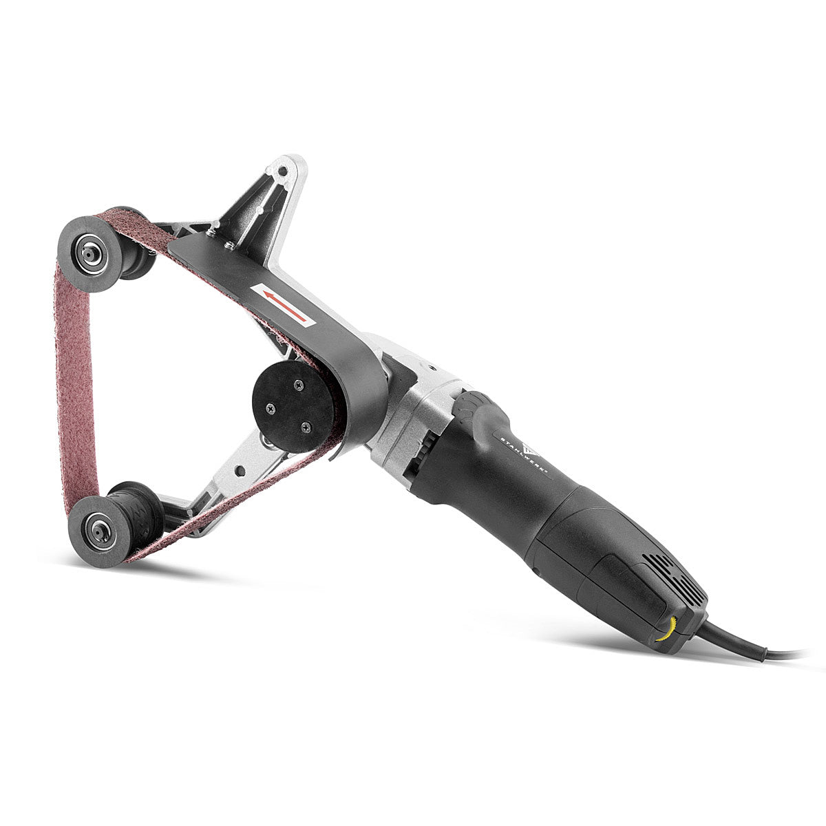 Lijadora de cinta para tubos STAHLWERK RS-800 ST con 800 W / lijadora de cordones de soldadura / rectificadora para pulir, desbarbar y eliminar óxido