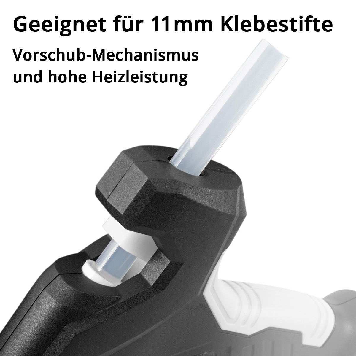 Pistolet à colle chaude STAHLWERK HKP-100DT ST Pistolet à colle professionnel / pistolet à colle chaude / pistolet à colle thermofusible avec clapet anti-retour et 100 watts pour bâtons de colle chaude de 11 mm