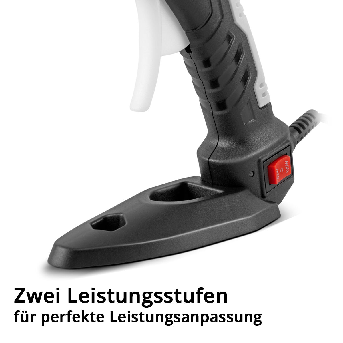 Pistolet à colle chaude STAHLWERK HKP-100DT ST Pistolet à colle professionnel / pistolet à colle chaude / pistolet à colle thermofusible avec clapet anti-retour et 100 watts pour bâtons de colle chaude de 11 mm