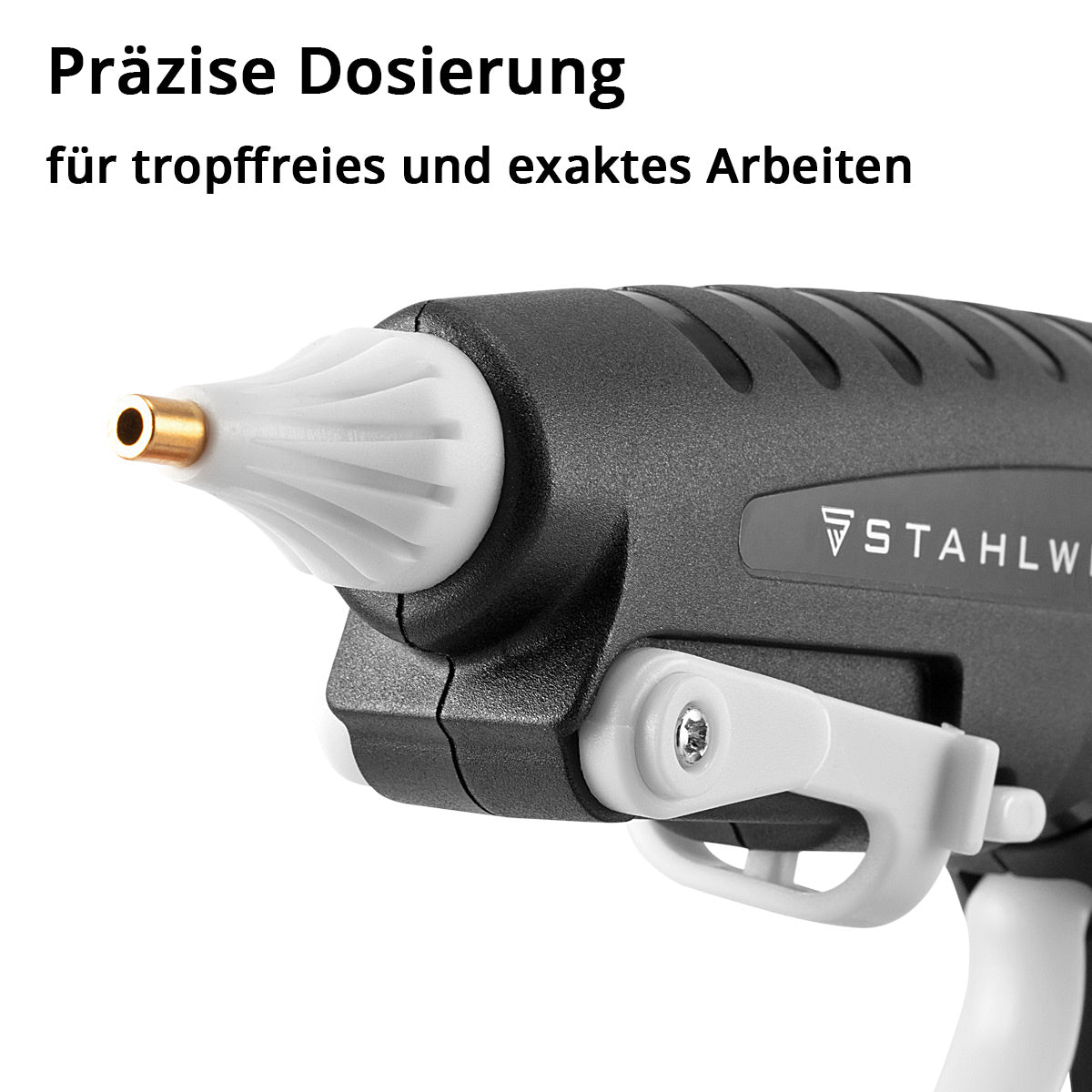 Pistolet à colle chaude STAHLWERK HKP-250 ST Pistolet à colle professionnel / Pistolet à colle chaude / Pistolet à colle thermofusible avec clapet anti-retour et 250 watts pour bâtons de colle chaude de 11 mm