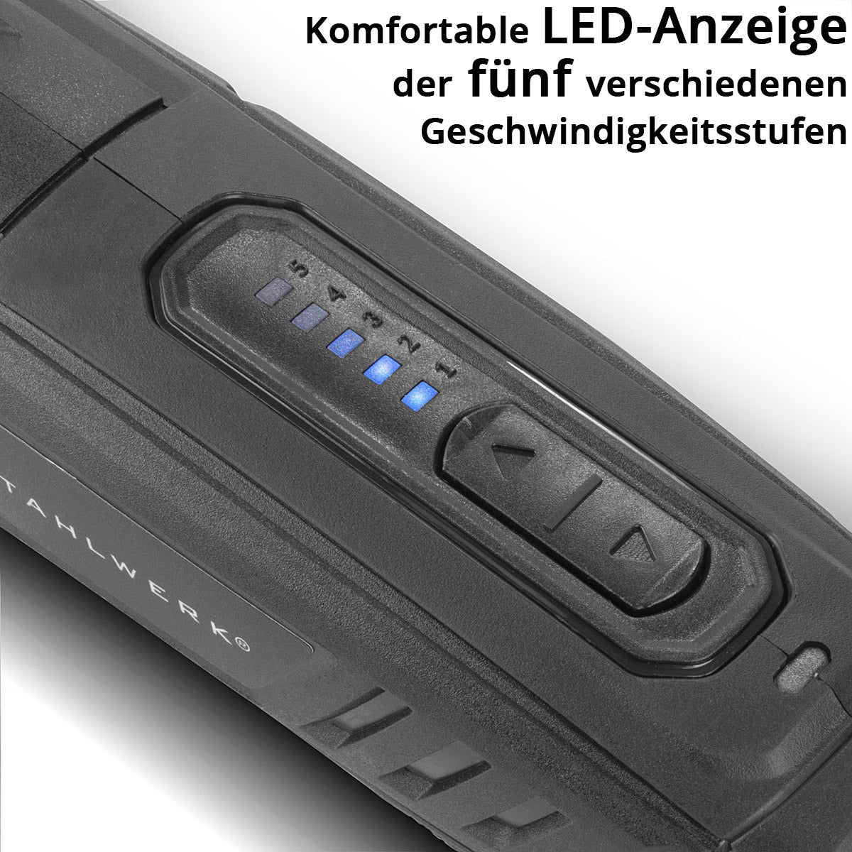 STAHLWERK Akku Mehrzweckschleifer AMF-80 ST 5.000-25.000 U/min 2.000 mAh Multifunktionswerkzeug / Drehwerkzeug / Schleifgerät / Minischleifer mit 53-teiligem Zubehör und USB-Ladekabel