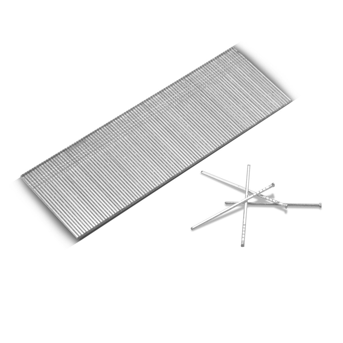 Clavos neumáticos STAHLWERK de 40 mm, calibre 18 (1,25 x 1,05 mm) con cabeza de 2 mm de ancho en un juego de 5000 clavos en tiras | Clavos grapadores | Clavijas de aire comprimido para clavadoras, pistolas de clavos y grapadoras.