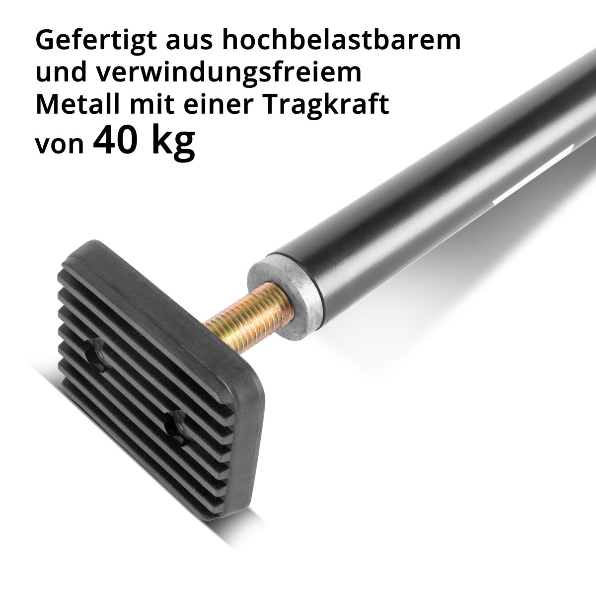 STAHLWERK assembly support / construction support MH-115 ST 66-115 cm, 40 kg load capacity, robust door tensioner / telescopic support / clamping support