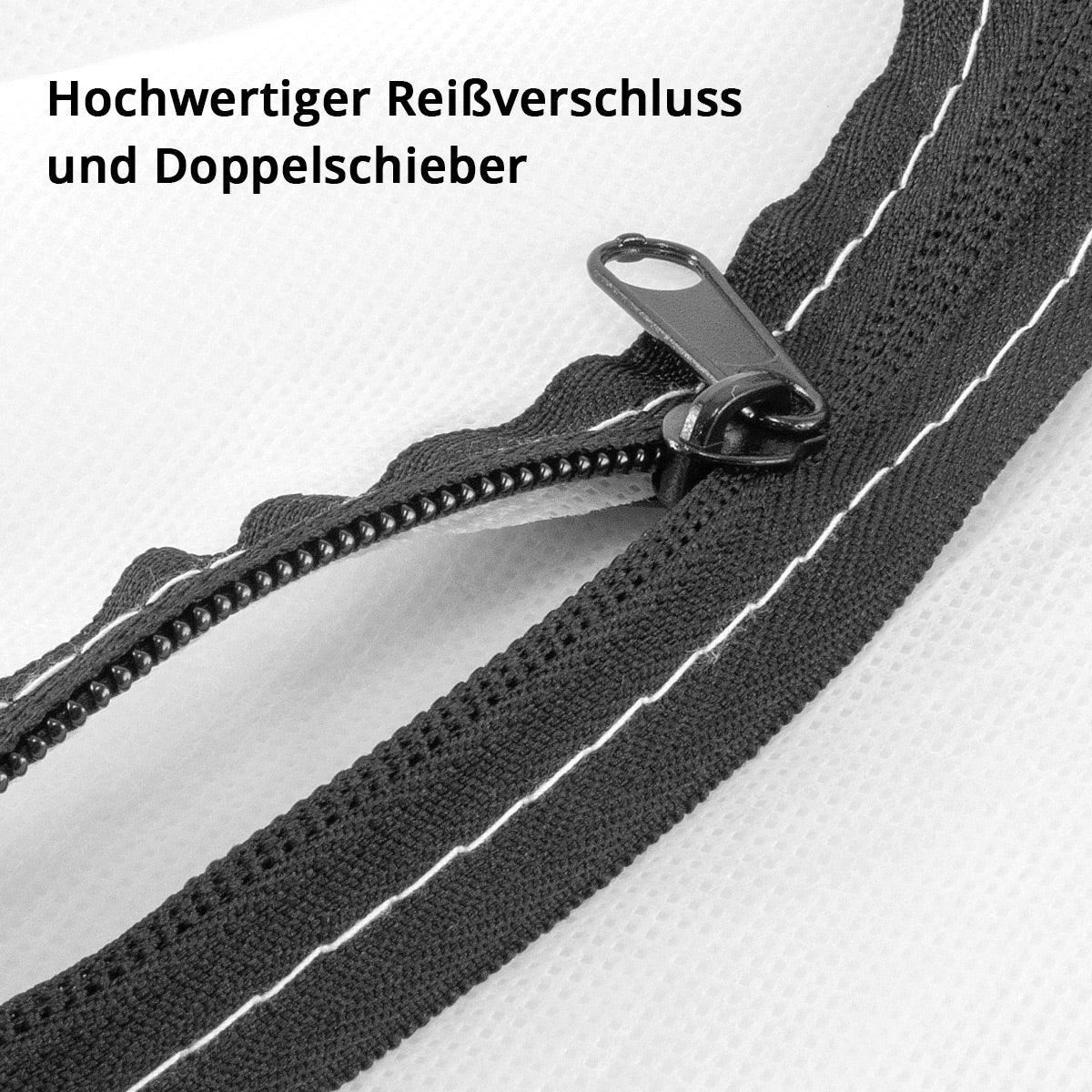 STAHLWERK dust protection door set of 3 C-shaped dust door / dirt trap / dust curtain with integrated zipper