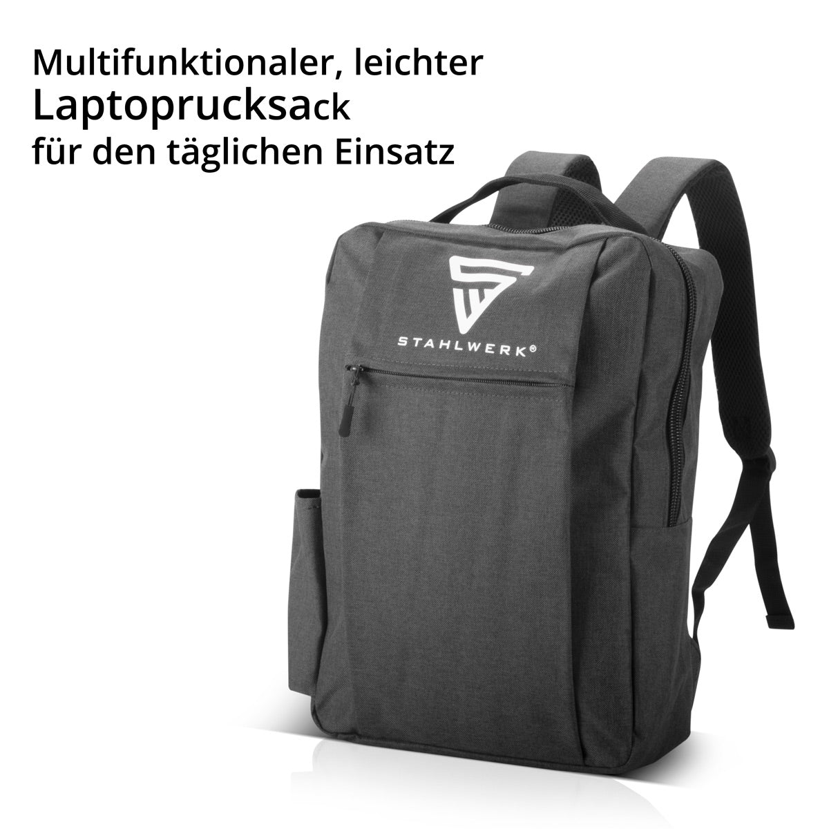 STAHLWERK Multifunctional laptop backpack | Notebook backpack | Backpack made of robust polyester, work backpack with padded 15.6" laptop compartment and many storage compartments
