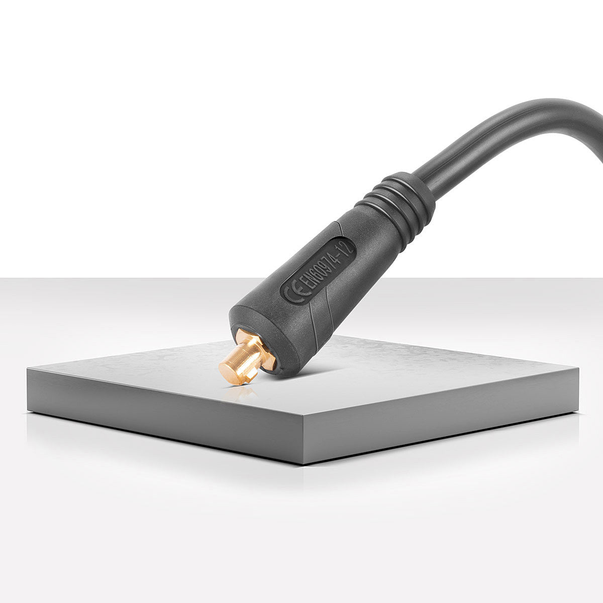 STAHLWERK ground clamp up to 300 A ground clamp | Earth clamp including 8 m welding cable | Ground cable with 25 mm² and 13 mm plug