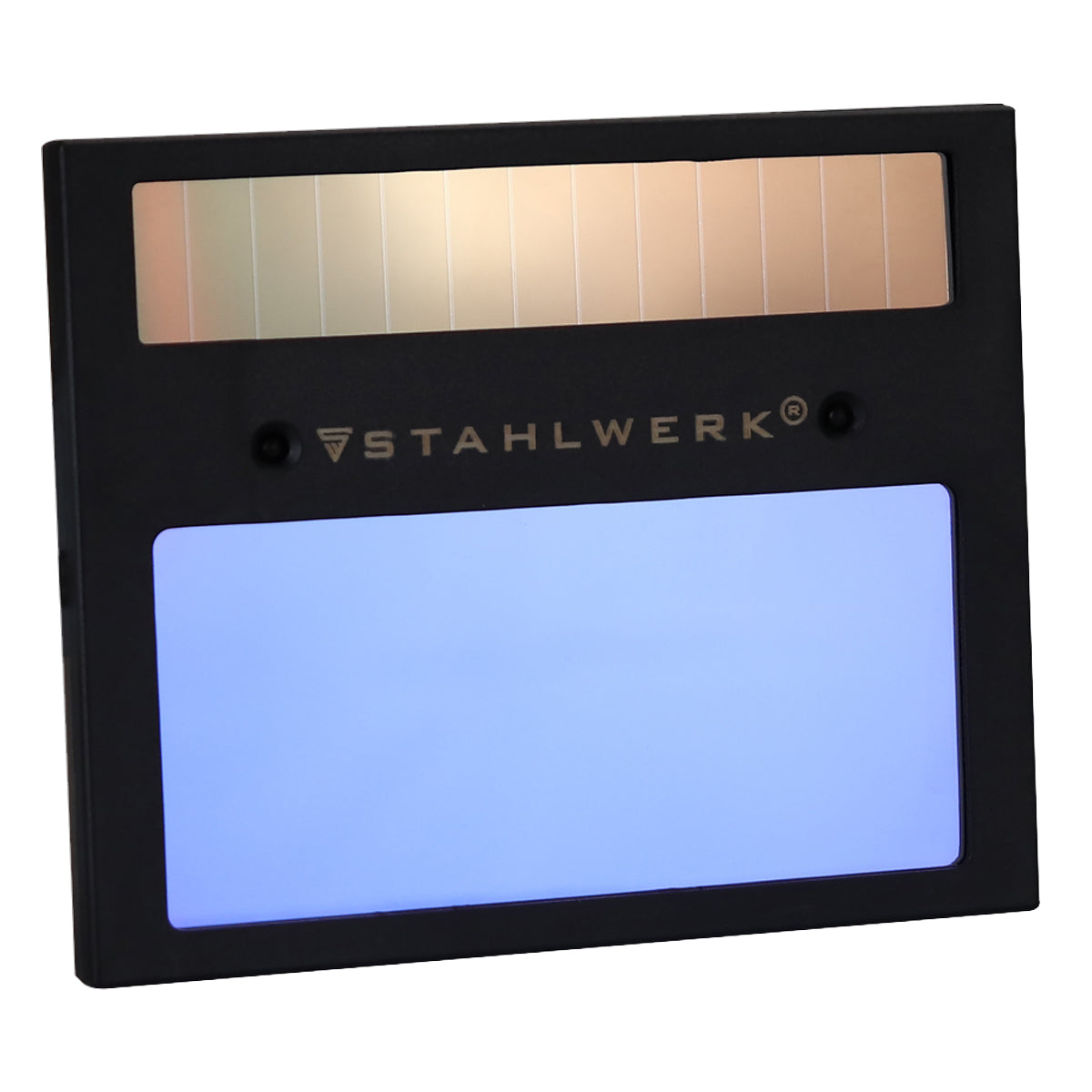 Masque de soudage entièrement automatique STAHLWERK ST-450 R noir mat, obscurcissement entièrement automatique, paramètres réglables, avec 5 lentilles de remplacement