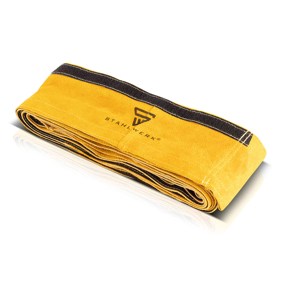 Funda protectora flexible STAHLWERK para paquetes de mangueras de cuero auténtico - 5 metros / resistente al calor y al fuego